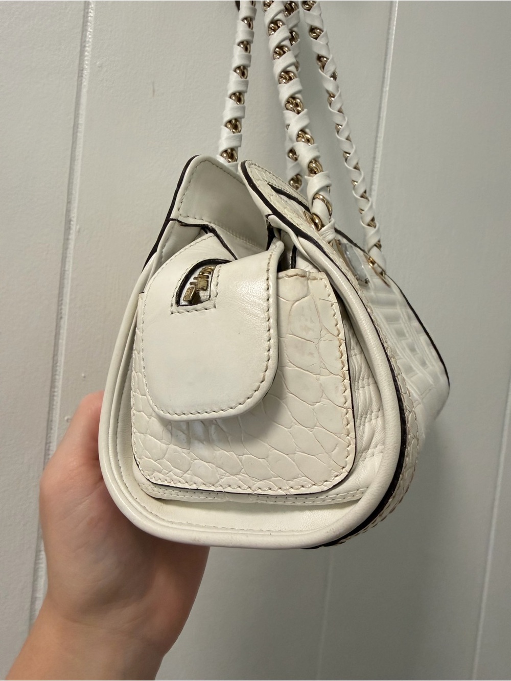 Versace Medusa 2000s greca quilt croc embossed bag - Picture 4 of 15